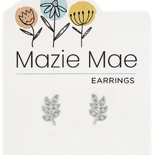 Timeless earrings blending gentle color tones with a refined silver finish