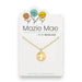 The Mazie Mae Gold Round Enamel Cross Necklace makes a bold statement of faith.