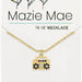 Unique beat box–inspired pendant finished in a polished gold tone