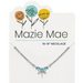 Silver Aquamarine Dragonfly Mazie Mae Necklace