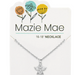 Silver CZ Angel Mazie Mae Necklace