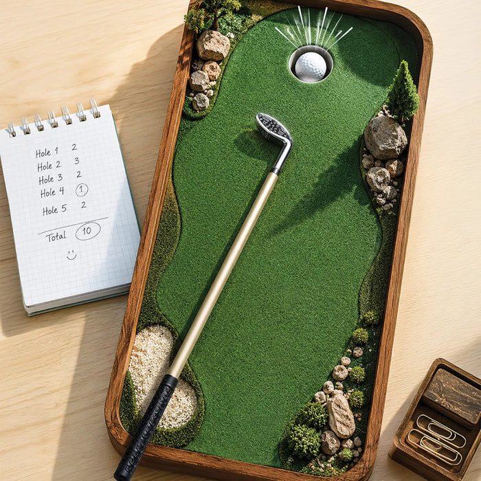 DM Merchandising Modern Monkey Hole in One Putt Putt golf pen with playful golf-inspired design