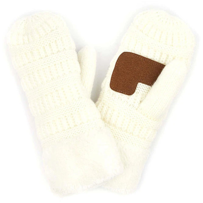 Mitten gloves designed for cozy hand coverage and everyday cold-weather wear.