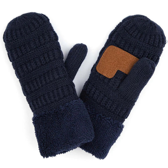 Mitten gloves designed for cozy hand coverage and everyday cold-weather wear.