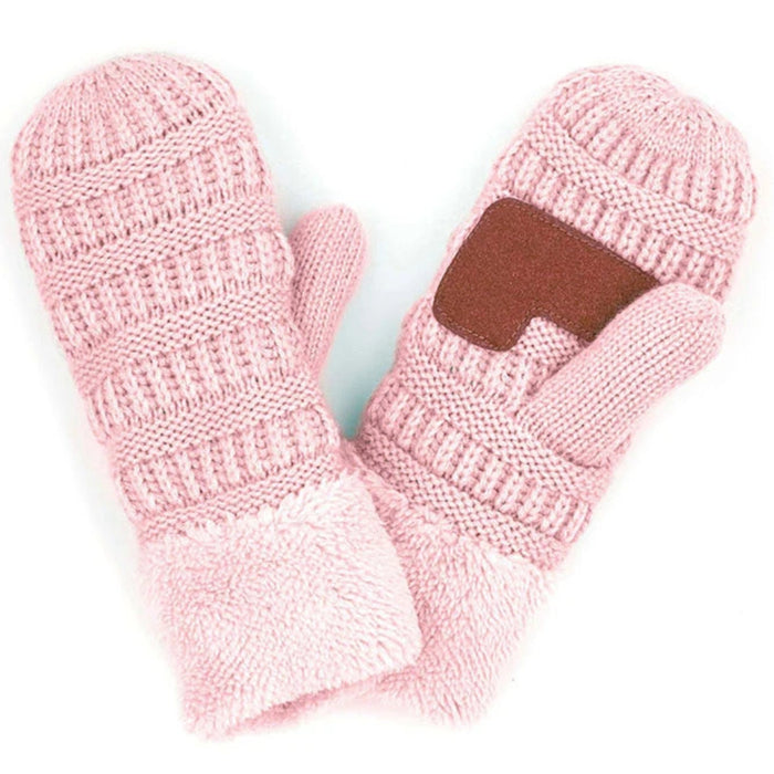 Mitten gloves designed for cozy hand coverage and everyday cold-weather wear.