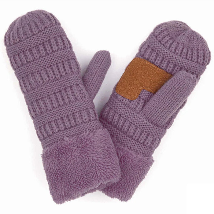 Mitten gloves designed for cozy hand coverage and everyday cold-weather wear.