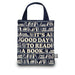Reusable tote bag featuring "It's A Good Day To Read A Book" design for book lovers and everyday use.