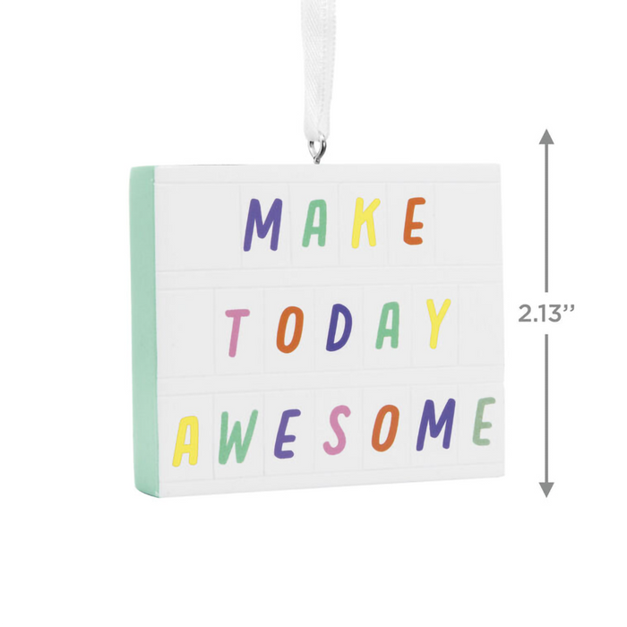 Hallmark : Make Today Awesome Letter Board Hallmark Ornament