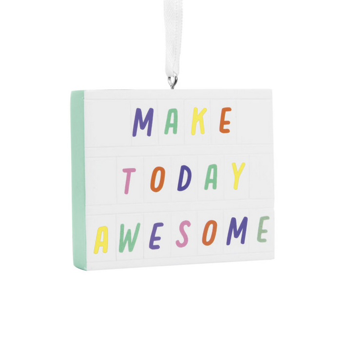 Hallmark : Make Today Awesome Letter Board Hallmark Ornament