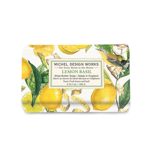 Michel Design Works : Lemon Basil Medium Bath Soap Bar - Shop at Annie's Hallmark
