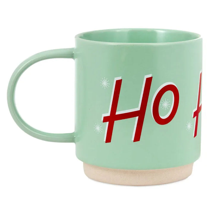 Hallmark : Mint Green Ho Ho Ho Santa Mug, 20 oz.