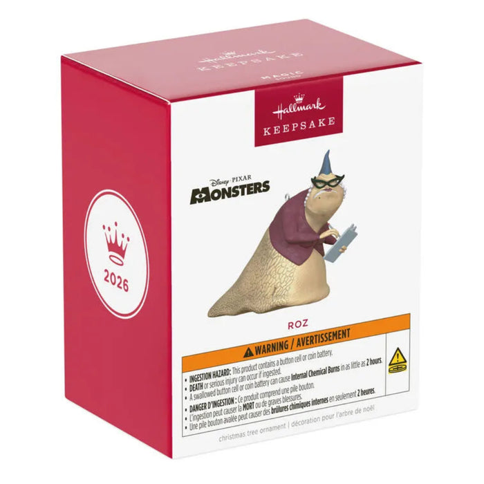 Hallmark Keepsake ornament packaging featuring Roz from Monsters Inc.