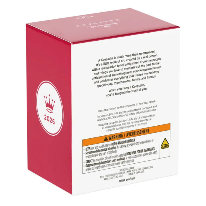 Red and white box with text and a logo on a white background