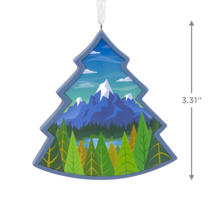 Hallmark : Mountain Scene Tree Hallmark Ornament