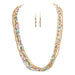 Rain Jewelry Gold Light Multicolor Layered Bead Strand Necklace Set adds instant color and elegance to any outfit. Each strand features vibrant, lightweight beads in a rich multicolor palette.