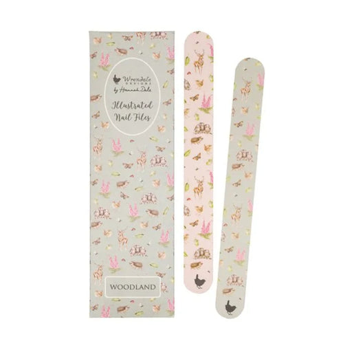 Wrendale Designs Woodland Woodland Animal Nail File Set featuring charming illustrated woodland animals on nail files.