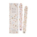 Two nail files featuring a decorative bird print on their surfaces, showcasing a colorful and artistic design.