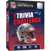 New England Patriots trivia challenge game box with helmet and NFL branding