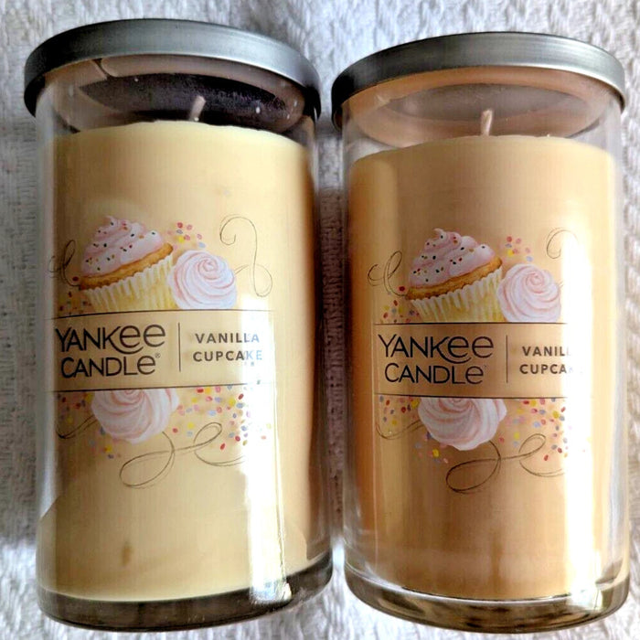 The Yankee Candle Vanilla Cupcake Scented Candle fills every room with a cozy, inviting aroma.