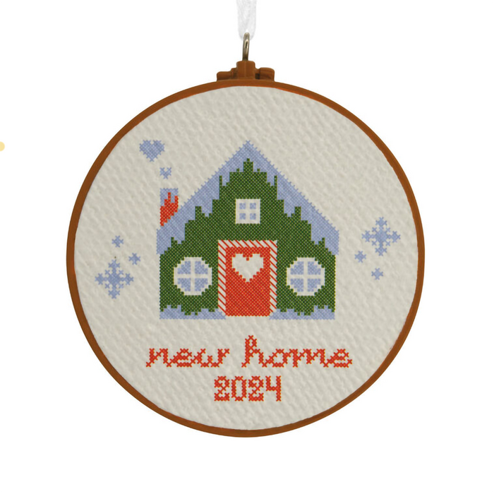 Hallmark : New Home Cross-Stitch 2024 Hallmark Ornament