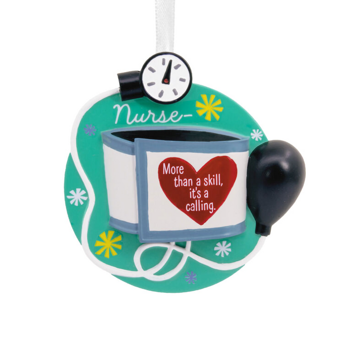 Hallmark : Nursing is a Calling Blood Pressure Cuff Hallmark Ornament