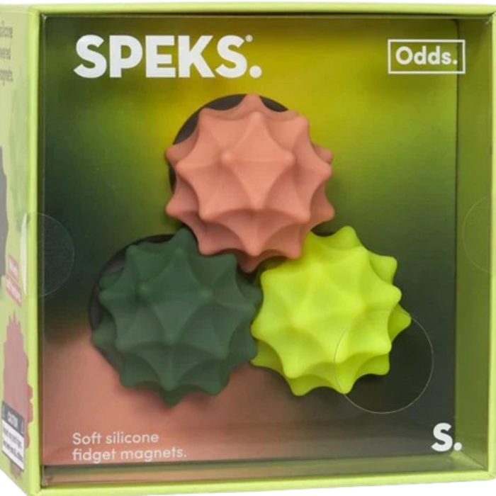 The Speks Odds Silicone Magnets Vivid Spurs bring bold color and satisfying magnetic feedback to your fingertips.