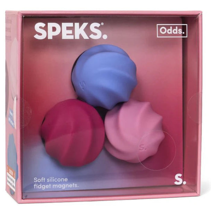 Enjoy a calming sensory experience with the Speks Odds Silicone Magnets Vivid Swirls.
