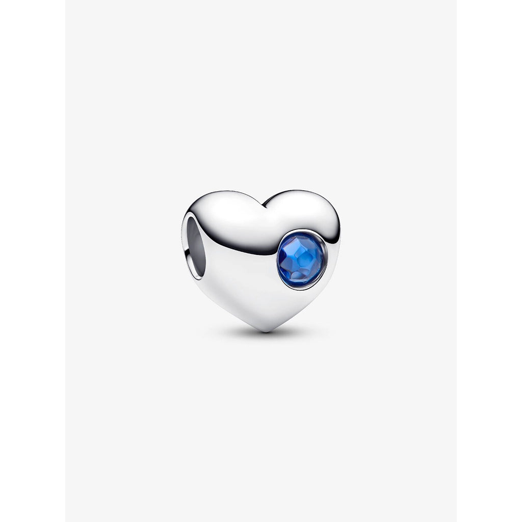 Pandora Blue Stone Heart Charm - Annies Hallmark & Gretchens