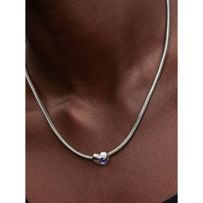 PANDORA : Blue Stone Heart Charm