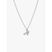 Product image of the PANDORA Butterfly Pendant Necklace on a white background, highlighting the clear crystal butterfly pendant on a sterling silver chain.