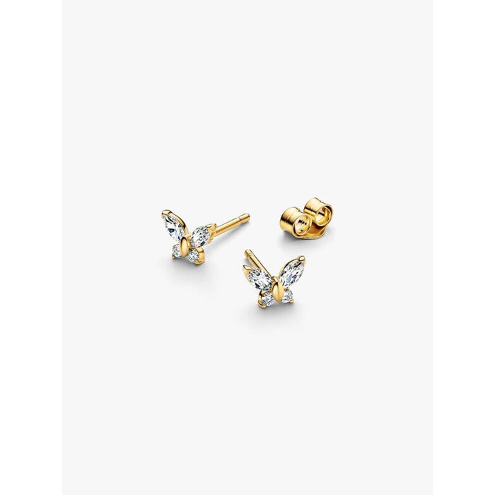 PANDORA : Butterfly Stud Earrings - Gold
