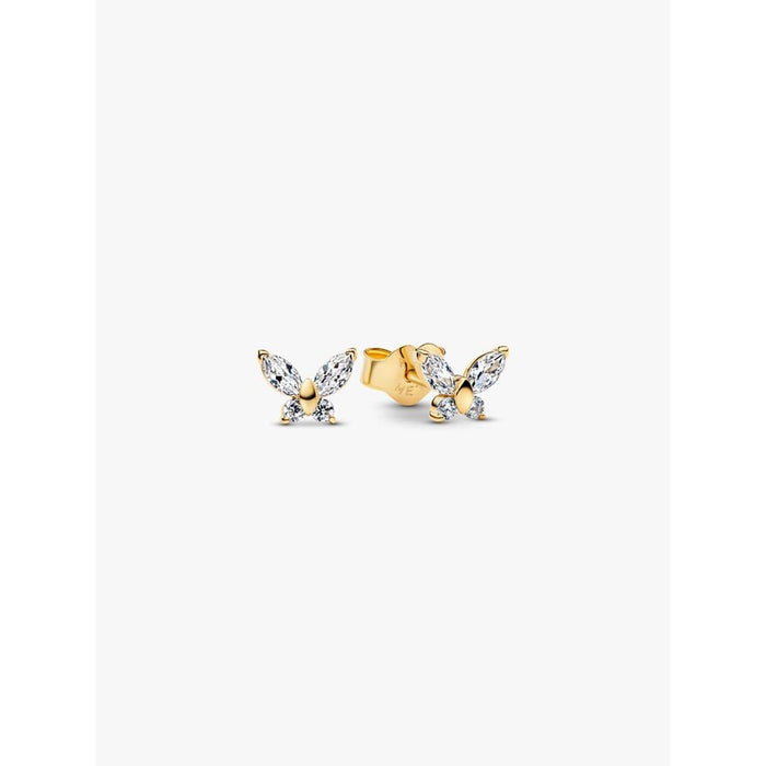 PANDORA : Butterfly Stud Earrings - Gold