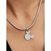 Close-up of Pandora Disney Mickey Mouse Dangle Charm on necklace