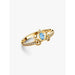 Pandora Disney Princess Cinderella gold ring with marquise blue stone and carriage-inspired detailing.