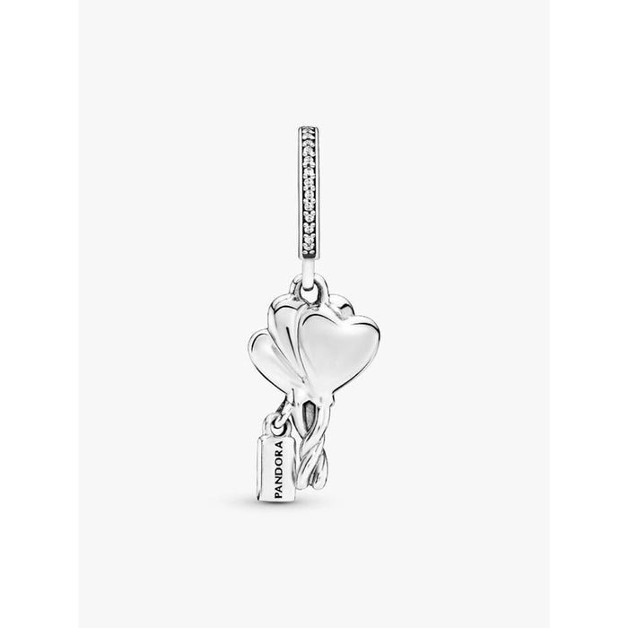 Back View of the Pandora birthday balloon charm in sterling silver