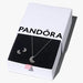 Pandora Moon Jewelry Gift Set displayed in branded gift box with crescent moon necklace and earrings.