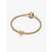 Gold snake chain bracelet with butterfly charm, featuring a minimalist clasp and a single textured butterfly bead at the center.