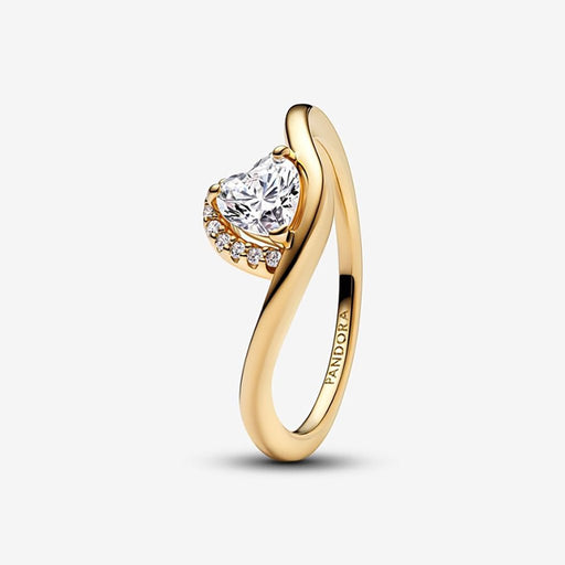 Pandora - Wavy Heart Ring - Pandora ring - Promise ring - Gold ring - Pandora near me - gifts for her - gift ideas