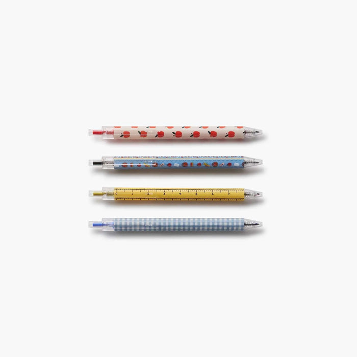 Gel Pen Set of 4 featuring four gel pens for writing, journaling, note-taking, and everyday stationery use.