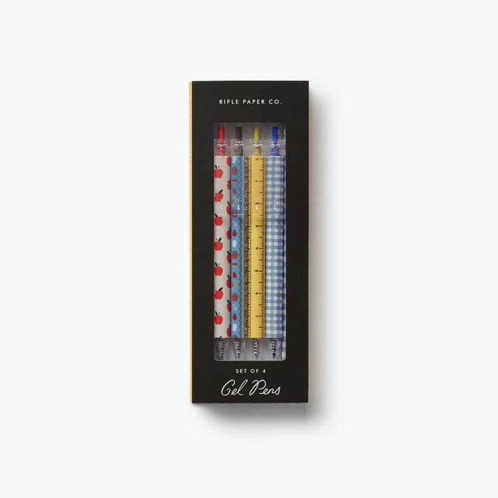 Gel Pen Set of 4 featuring four gel pens for writing, journaling, note-taking, and everyday stationery use.