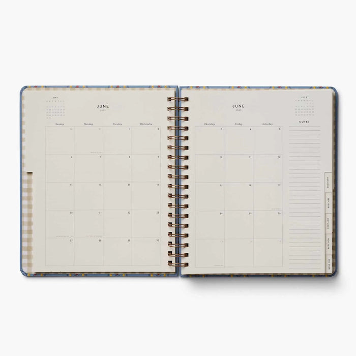 2026-2027 17-Month Academic Hardcover Spiral Planner for organizing school schedules, assignments, appointments, and deadlines.