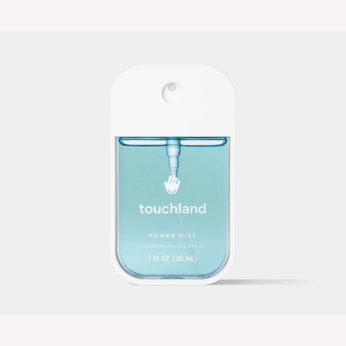 Touchland power mist packaging on a white background