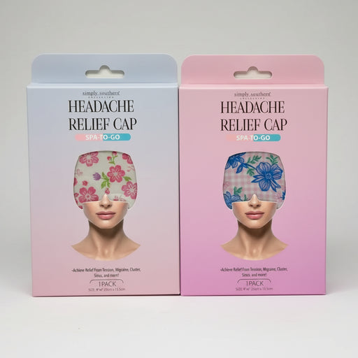 Simply Southern brings you the Headache Relief Cap a soft, wearable therapy cap designed to deliver soothing hot or cold relief right where headaches and migraines hurt most. 