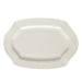 Nora Fleming White ceramic rectangle platter with wavy edge on a white background