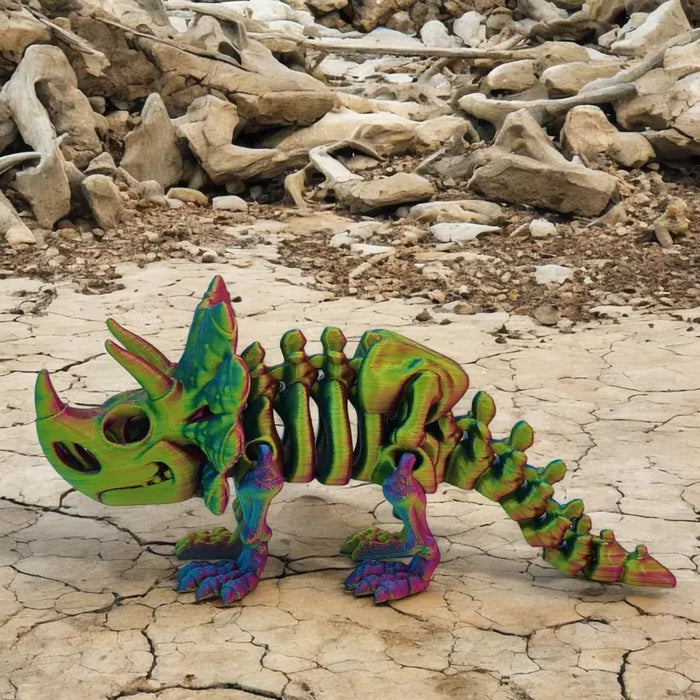 Fantasy Pets : Skeletal Triceratops Figurine (Large, 8.5") - Assorted 1 at random. Style can not be chosen. at Annie's Hallmark