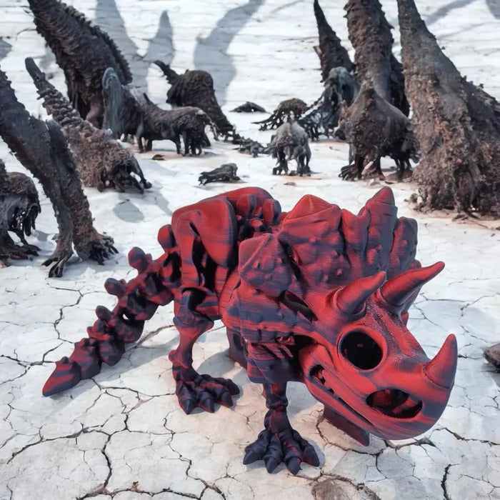 Fantasy Pets : Skeletal Triceratops Figurine (Large, 8.5") - Assorted 1 at random. Style can not be chosen. at Annie's Hallmark