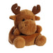 Palm Pals Cinnamon Moose plush from a front angle highlighting cute face and plush texture