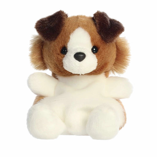 Palm Pals Fia Sheltie plush toy sitting upright with soft brown and white fur