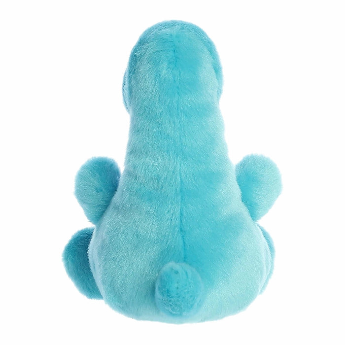 Back view of Palm Pals Glen Loch Ness Monster plush showing small tail and rounded body