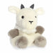 Palm Pals Jenny Mountain Goat plush angled view showing soft white coat and small horns